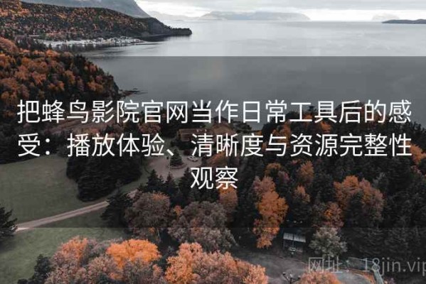 把蜂鸟影院官网当作日常工具后的感受：播放体验、清晰度与资源完整性观察