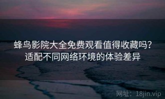 蜂鸟影院大全免费观看值得收藏吗？适配不同网络环境的体验差异