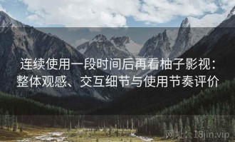 连续使用一段时间后再看柚子影视：整体观感、交互细节与使用节奏评价