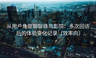 从用户角度聊聊蜂鸟影院：多次回访后的体验变化记录（效率向）
