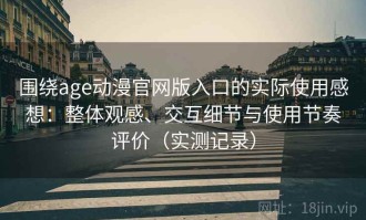 围绕age动漫官网版入口的实际使用感想：整体观感、交互细节与使用节奏评价（实测记录）
