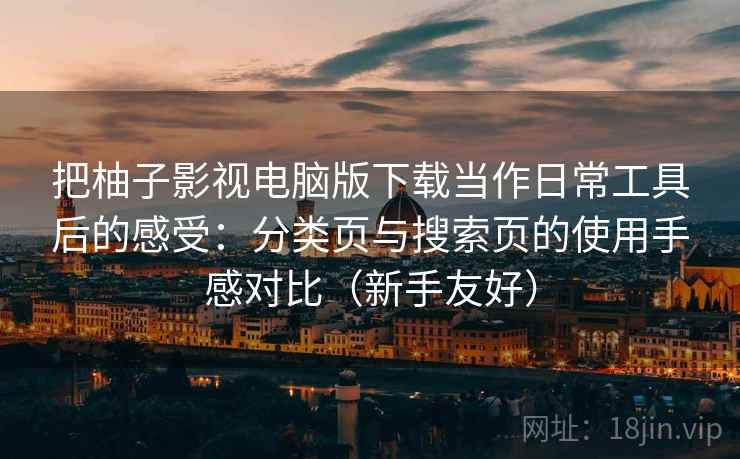 把柚子影视电脑版下载当作日常工具后的感受：分类页与搜索页的使用手感对比（新手友好）
