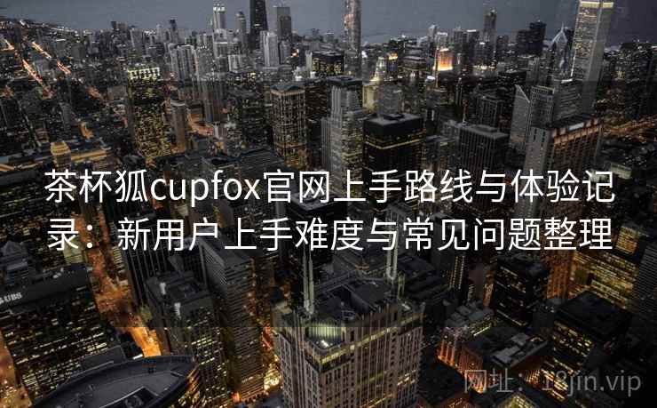 茶杯狐cupfox官网上手路线与体验记录：新用户上手难度与常见问题整理